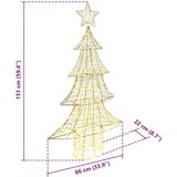 vidaXL Božično drevo med 160 LED Toplo bela 150 cm PET | Shoptok.si