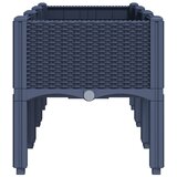  Vrtna sadilica s nogama plava siva 120 x 40 x 42 cm PP | Eponuda.ba