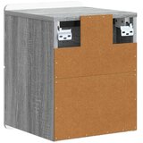 Stenski nočni omarici s predalom Siva Sonoma 33 x 34,5 x 43 cm, (5000210004) | Shoptok.si