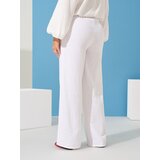 Sinsay Mušelin hlače širokih nogavica | shoptok.hr