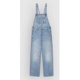 Carhartt WIP Bib Overall Straight Hlace z naramnicami iz džinsa blue burst washed | Shoptok.si