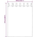 vidaXL Voile zavese z rod žepi 2 kosa turkizna | Shoptok.si