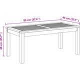 vidaXL stol za vrt smeđa 95 x 45 x 40 cm masivna tikovina Cijene
