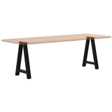  Noge za blagovaonski stol A-oblika 2 kom Crne 50 x (72-73) cm Čelik | shoptok.hr