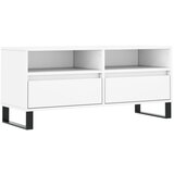 Maison Chic TV omarica - TV stojalo - Televizijska omarica bela 100x34,5x44,5 cm inženirski les, (21700602) | Shoptok.si