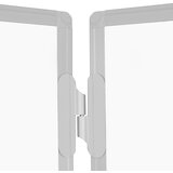 Rocada Tridelna zložljiva bela tabla z aluminijastim okvirjem 240x90 cm – | Shoptok.si