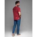 Ombre LOOSE FIT men's t-shirt with pocket - red | Eponuda.ba