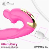 INTOYOU App Series Bimby Bitting & Tapping Vibrator with Remote & App Pink | shoptok.hr