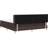  Postelja z vzmetnico Temno rjava 200 x 180 cm Poliester, (5000126843) | Shoptok.si