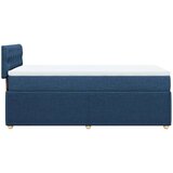 vidaXL Box spring postelja z vzmetnico modra 80x200 cm blago, (21306846) | Shoptok.si