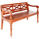 vidaXL Klop Batavia 123 cm trden mahagonij temno rjava cene