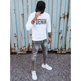DStreet Bluza męska z nadrukiem biała | shoptok.hr