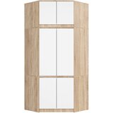 AKORD KOTNI KABINET S PLOŠČO S100 SONOMA HRAST / BELA, (21713802) Cene