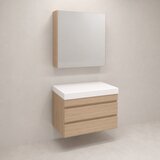 Kolpa San Naomi Set 60cm Braon (Ormarić sa umivaonikom + Ogledalo/ormarić) Cene