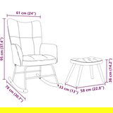  Stolica za ljuljanje s osloncem za noge boja vina od tkanine | shoptok.hr