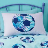 Catherine Lansfield Vijolična/turkizna otroška posteljnina za zakonsko posteljo 200x200 cm Tie Dye Football – | Shoptok.si