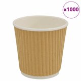  Papirnate šalice za kavu 1000 kom 4 oz 100 ml smeđe | shoptok.hr