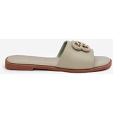 Boto Flat Women's Sandals With Decorative Detail Green Nenitta | shoptok.hr