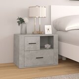 vidaXL Nočna omarica betonsko siva 60x36x45 cm inženirski les Cene