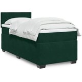Box spring krevet s madracem tamnozeleni 90x190 cm baršunasti | shoptok.hr