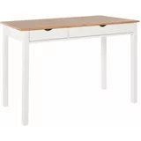 Støraa bijelo-smeđi radni stol od bora Gava, dužine 120 cm