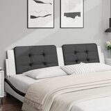  Jastuk za uzglavlje Zadar crno-bijeli 200 cm od umjetne kože | shoptok.hr