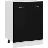 vidaXL Spodnja omarica črna 60x46x81,5 cm iverna plošča Cene