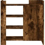  Komoda boja dimljenog hrasta 73,5x35x75 cm konstruirano drvo | shoptok.hr