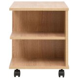 vidaXL police s kotačima 50 x 35 x 42 cm boja hrasta | shoptok.hr