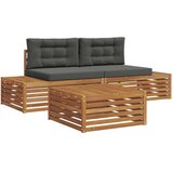  Zunanja garnitura za sedenje 3 Kos Naravna in antracitna, (5000270989) | Shoptok.si