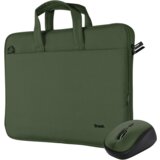 Trust Bologna torba i miš set torba za laptop 16”, zelena silent miš | Eponuda.ba