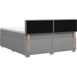  Boxspring krevet s madracem Svjetlosiva 160 x 200 cm Tkanina | shoptok.hr