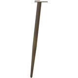  konzolna miza noge stožčasta oblika 4kosi naravno jeklo 72-73cm | Shoptok.si