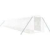  Rastlinjak z jeklenim okvirjem bel 32 m² 16x2x2 m | Shoptok.si