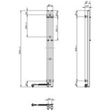  Vertaduro - Električni sušač peškira sa termostatom VEO 70W/230V 120x9 cm IP44 beli, desni | Eponuda.com