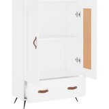  Visoka komoda bijela 69,5 x 31 x 115 cm od konstruiranog drva | shoptok.hr