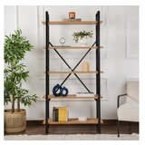 Hanah home polica za knjige elysian atlantic pine black