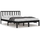 Furnova Posteljni okvir črn iz trdne borovine 200x200 cm, (21944247) | Shoptok.si