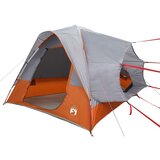 vidaXL Avtomobilski šotor za 4 osebe siv in oranžen vodoodporen | Shoptok.si