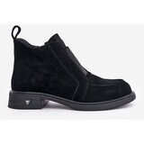 S. BARSKI Suede Low Ankle Boots With Flat Heel Insulated D&A | Shoptok.si