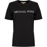 Michael Kors Majice s kratkimi rokavi MULTI RHINSTONE CLASSIC T Črna Cene