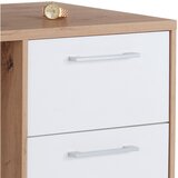 Modern Living Pisalna Miza Box, Bela, Barva Hrasta | Shoptok.si