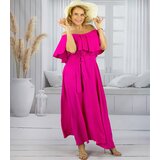 Pri Airy maxi dress with ruffles and waist tie STELLA | shoptok.hr