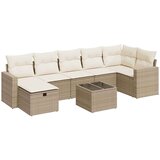  8-dijelni set vrtnih sofa od poliratana s jastucima bež | shoptok.hr