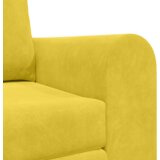 vidaXL Podni kauč na razvlačenje 2-u-1 Žuti 148x71x83 cm Velvet | shoptok.hr