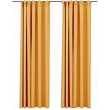 Zavjese za zamračivanje s kukama 2 kom žute 140 x 225 cm | shoptok.hr