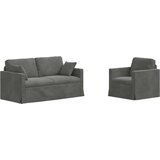  Set sofe 2 pcs Tamno siva 158 x 78 x 80 cm Baršun | Eponuda.com