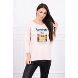 Kesi Blouse with Summer car print powder pink | shoptok.hr