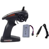 Veliki sportski automobil na daljinsko upravljanje u mjerilu 1:8 sa zvučnim efektima - crno/bijeli | Shoptok.si