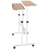 MID.YOU Pisalna Miza Workstation I, Bela, Hrast | Shoptok.si